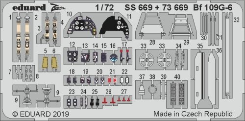 Przejdź do produktu EDUARD SS669 - 1:72 Bf 109G-6