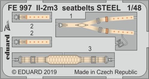 Przejdź do produktu EDUARD FE997 - 1:48 Il-2m3 seatbelts - Steel