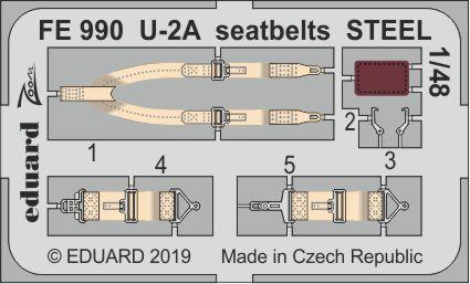 Przejdź do produktu EDUARD FE990 - 1:48 U-2A seatbelts - Steel