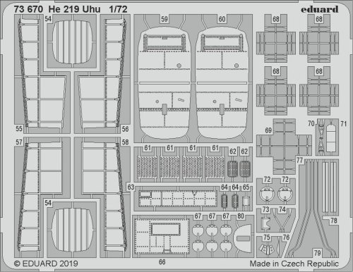 Przejdź do produktu EDUARD 73670 - 1:72 He 219 Uhu