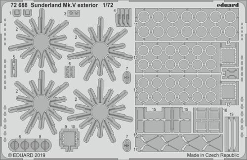 Przejdź do produktu EDUARD 72688 - 1:72 Sunderland Mk.V exterior