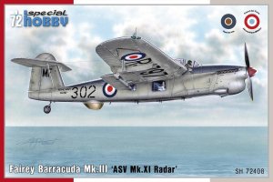 SPECIAL HOBBY 72408 - 1:72 Fairey Barracuda Mk.III ASV Mk.XI Radar