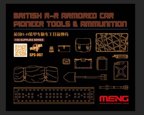 Przejdź do produktu MENG MODEL SPS067 - 1:35 British R-R Armored Car Pioneer Tools & Ammunition