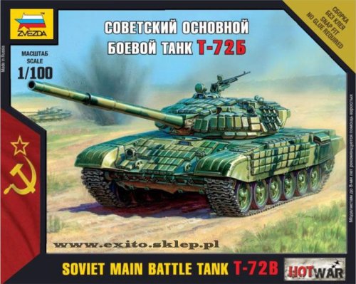 Przejdź do produktu ZVEZDA 7400 - 1:100 Soviet Main Battle Tank T-72B - Hot War Series