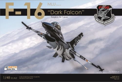 Przejdź do produktu KINETIC 49002 - 1:48 F-16MLU Dark Falcon Belgian Air Force