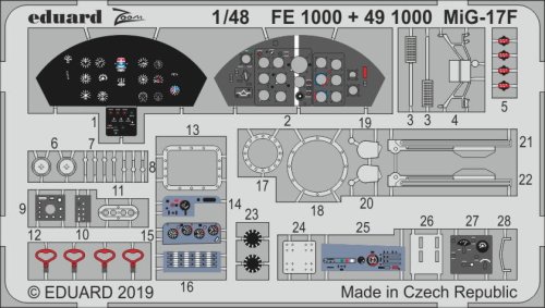 Przejdź do produktu EDUARD FE1000 - 1:48 MiG-17F