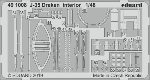 Przejdź do produktu EDUARD 491008 - 1:48 J-35 Draken interior