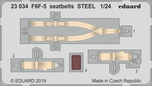 Przejdź do produktu EDUARD 23034 - 1:24 F6F-5 Hellcat seatbelts - Steel