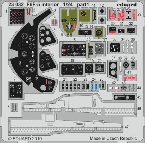 Przejdź do produktu EDUARD 23032 - 1:24 F6F-5 Hellcat interior