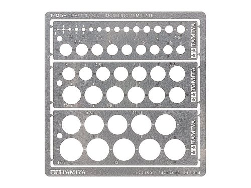 Przejdź do produktu TAMIYA 74150 - Szablony modelarskie, okrągłe 1-12.5mm