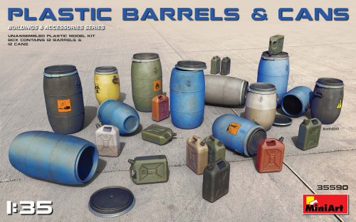 Przejdź do produktu MINIART 35590 - 1:35 Plastic Barells & Cans
