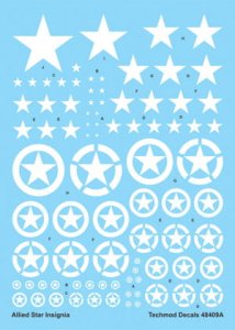 TECHMOD 48409 - 1:48 Allied Stars White