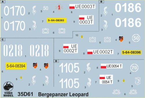 Przejdź do produktu TORO MODEL 35D61 - 1:35 Bergepanzer Leopard w Wojsku Polskim