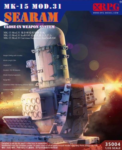 Przejdź do produktu RPG MODEL 35004 - 1:35 MK-15 Mod.31 SeaRAM Close-In Weapon System