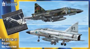 SPECIAL HOBBY 72411 - 1:72 AJ-37/SK-37 Viggen - Duo Pack & Book - Limited Edition