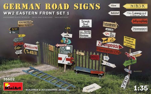 Przejdź do produktu MINIART 35602 - 1:35 German Road Sings WW2 Eastern Front Set 1