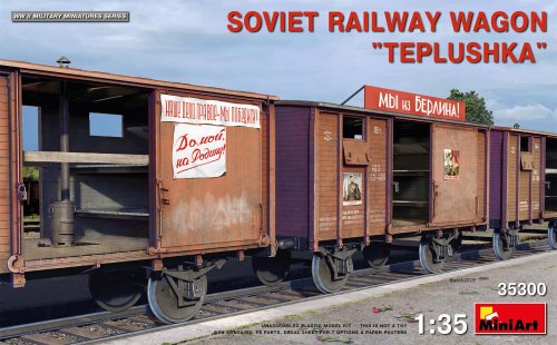 Przejdź do produktu MINIART 35300 - 1:35 Soviet Railway Wagon Teplushka
