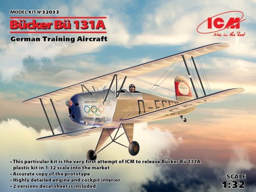 Przejdź do produktu ICM 32033 - 1:32 Bucker Bu 131A German Training Aircraft