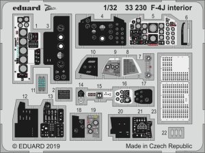 EDUARD 33230 - 1:32 F-4J interior