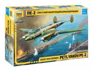 ZVEZDA 7283 - 1:72 Petlyakov Pe-2 Soviet Dive Bomber