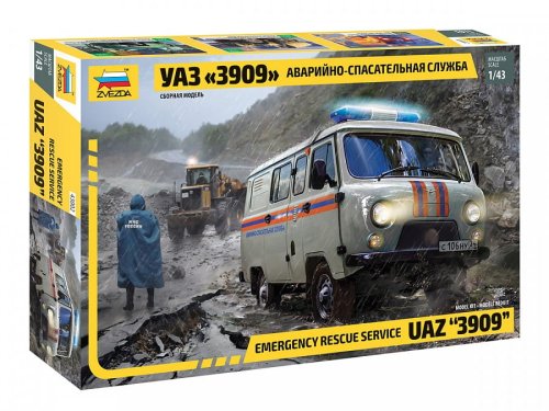 Przejdź do produktu ZVEZDA 43002 - 1:43 UAZ 3909 Emergency Rescue Service