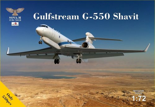 Przejdź do produktu SOVA 72018 - 1:72 Gulfstream G-550 Shavit