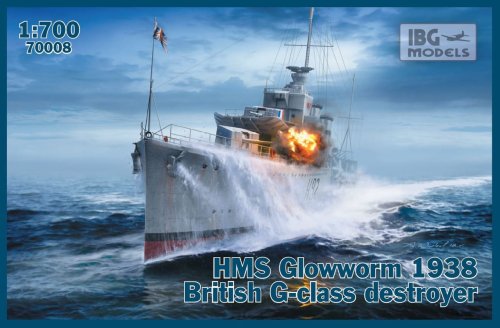 Przejdź do produktu IBG 70008 - 1:700 HMS Glowworm 1938 British G-class destroyer