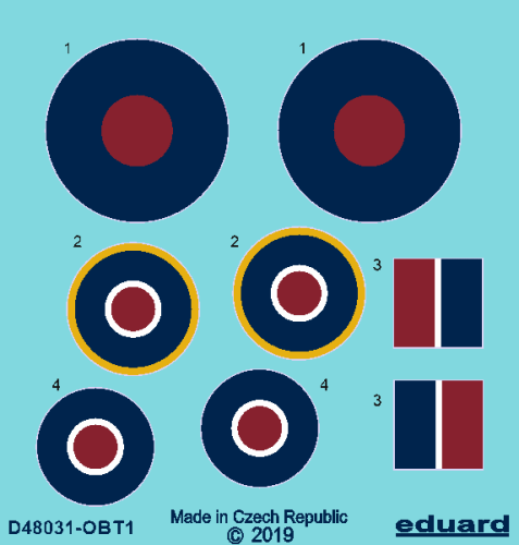 Przejdź do produktu EDUARD D48031 - 1:48 Tempest roundels early