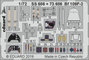 EDUARD SS686 - 1:72 Bf 109F-2