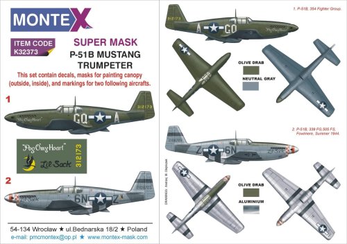 Przejdź do produktu MONTEX K32373 - 1:32 P-51B Mustang