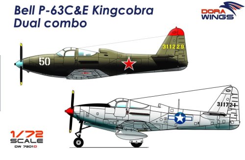 Przejdź do produktu DORA WINGS DW 7201D - 1:72 Bell P-63C&E Kingcobra Dual combo