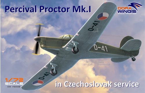 Przejdź do produktu DORA WINGS DW 72003 - 1:72 Percival Proctor Mk.1 Czechoslovak service
