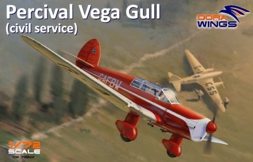 Przejdź do produktu DORA WINGS DW 72002 - 1:72 Percival Vega Gull (civil service)