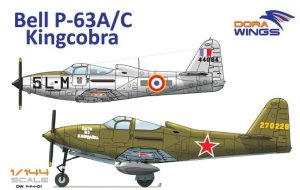 DORA WINGS DW 14401 - 1:144 Bell P-63 A/C Kingcobra