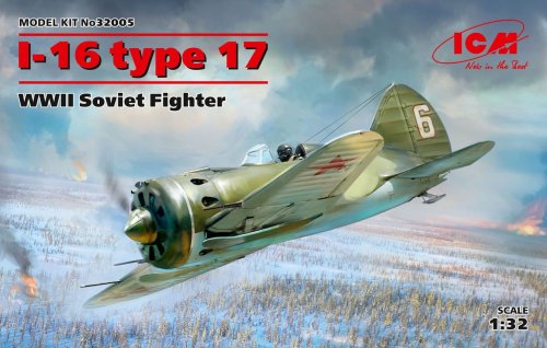 Przejdź do produktu ICM 32005 - 1:32 Polikarpov I-16 type 17 WWII Soviet Fighter