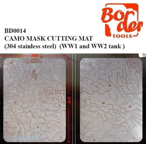 Przejdź do produktu BORDER BD0014 - Metalowa mata/szablon do cięcia masek