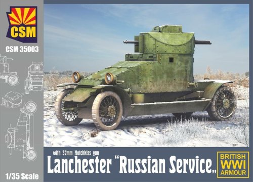 Przejdź do produktu COPPER STATE MODELS CSM 35003 - 1:35 Lanchester Russian Service with 37 mm Hotchkiss gun