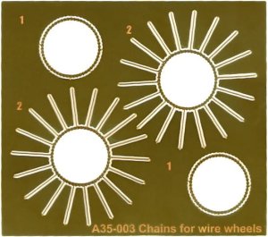 COPPER STATE MODELS CSM A35003 - 1:35 Lanchester AC Chains for Wire Wheels