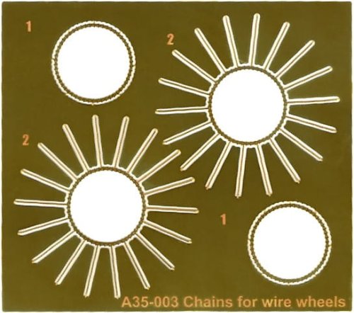 Przejdź do produktu COPPER STATE MODELS CSM A35003 - 1:35 Lanchester AC Chains for Wire Wheels