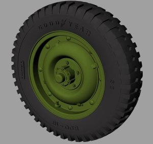 PANZERART RE35-527 - 1:35 Willys MB Jeep Road wheels (Goodyear)