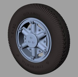 PANZERART RE35-517 - 1:35 Renault AHN Road wheels (Continental)