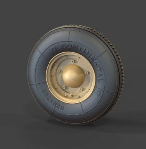 PANZERART RE35-396 - 1:35 VW Kubelwagen ballon road wheels (Continental)