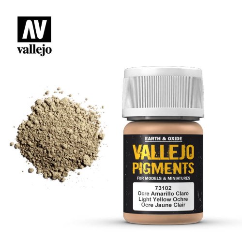 Przejdź do produktu VALLEJO 73102 - Pigment Light yellow ocre 30 ml