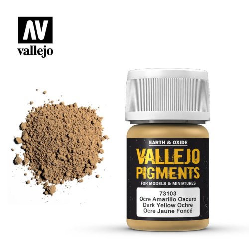Przejdź do produktu VALLEJO 73103 - Pigment Dark yellow ocre 30 ml