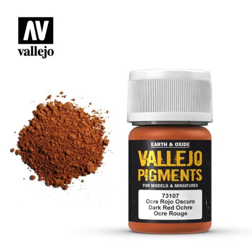 Przejdź do produktu VALLEJO 73107 - Pigment Dark red ocre 30 ml