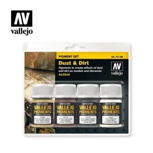 VALLEJO 73190 - Dust & Dirt 4 x 35ml Pigments Set