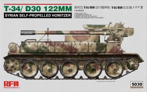 RYE FIELD MODEL 5030 - 1:35 T-34/D-30 122mm Syrian Self-Propelled Howitzer