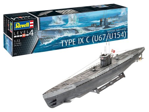 Przejdź do produktu REVELL 05166 - 1:72 German Submarine Type IXC U67/U154