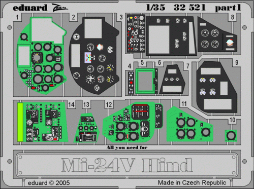 Przejdź do produktu EDUARD 32521 - 1:35 Mi-24V Hind interior