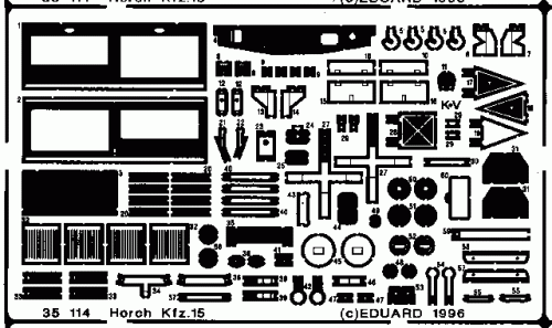 Przejdź do produktu EDUARD 35114 - 1:35 Horch Kfz.15